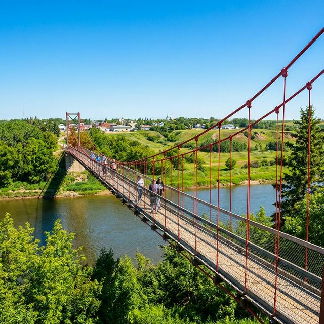 Souris Swinging Bridge, Manitoba